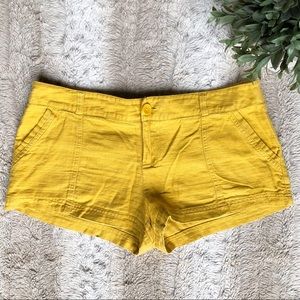 Forever 21 Mustard Shorts